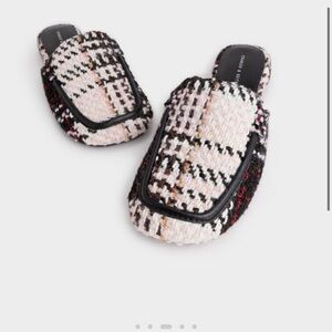 CHARLES & KEITH Woven Block Heel Mules - Multi